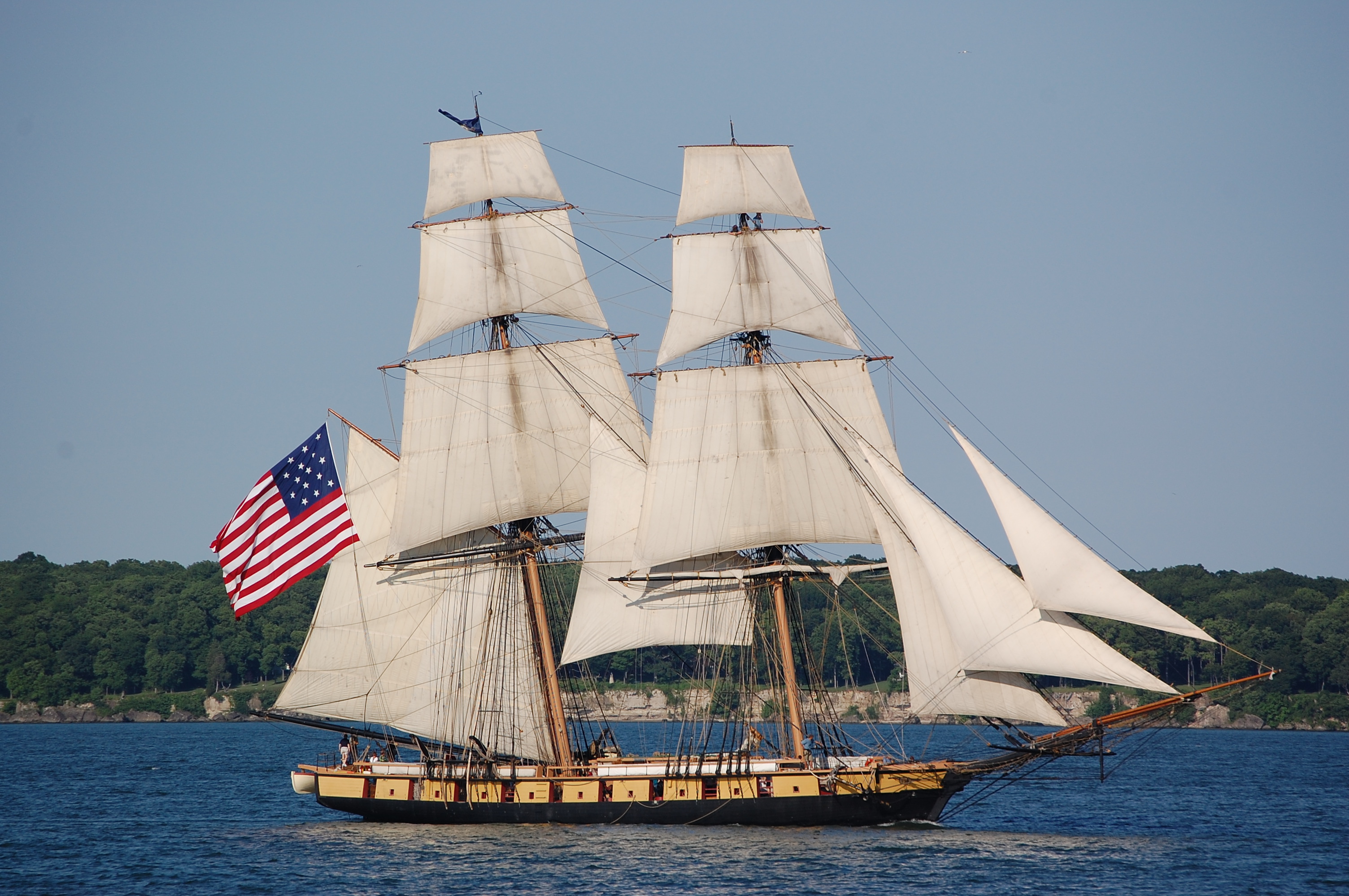 Flagship Niagara under sail