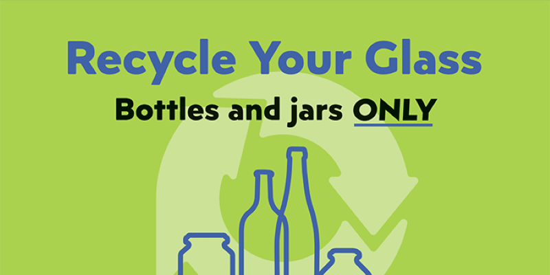 glass recycling flyer